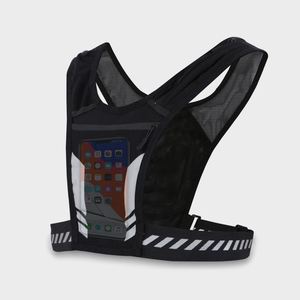 Custom Factory Price <b>Reflective</b> <b>Running</b> Backpack <b>Running</b> Hydration <b>Vest</b> Phone Holder with Bottle Holder - Product Image 2