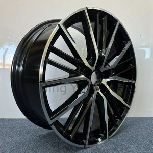 Jantes Mingyue Flow Forming noires usinées pour BMW Série 3, <span class=keywords><strong>5</strong></span>, 7, F40, F44, F15, 19 et 20 pouces, entraxes 5x112 et 5x120, jantes décalées pour voitures particulières <span class=keywords><strong>56</strong></span> - Product Image 5