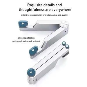 Aluminum Portable Universal Phone Holder Mini Size Folding Desk Mount <strong>Bracket</strong> V Mobile Phone Cradle Foldable Stand for Cellphone - Product Image 4