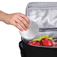 Pack de refroidissement alimentaire pour fruits, glace en acier inoxydable pour boissons, rond, 1 pièce, lot de 2, sac en métal