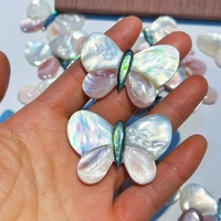 Pendentif Logo sur Mesure en Nacre Naturelle, Breloques Frangipanier d'Inspiration Hawaïenne pour la Création de Bijoux DIY