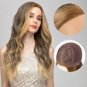 Perruque Lace Front Synthétique en Gros, Monofilament Transparent, Ondulation Naturelle, Résistante à la Chaleur, Sans Colle, pour Femmes - Product Image 1