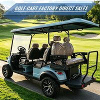 Carrito de Golf Eléctrico de 6 Plazas para Resort, Hotel, Campo de Golf, Club de Campo, Comunidad, Campus, Alquiler