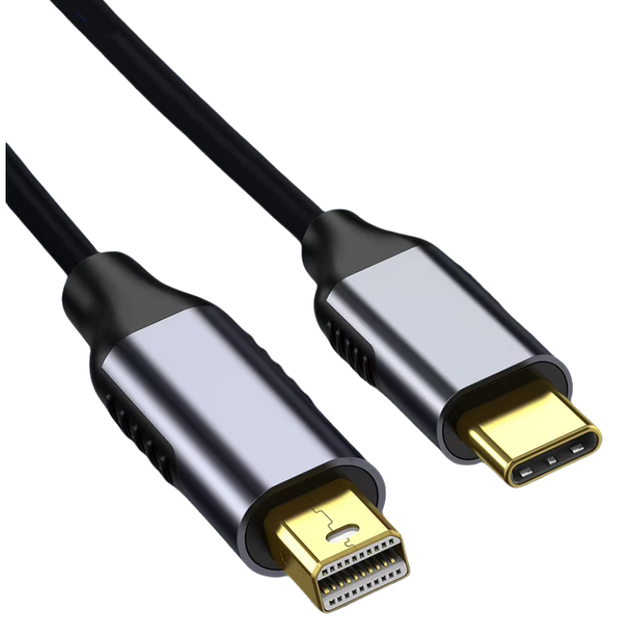 1.8m USB C to Mini Displayport Adapter Cable for MacBook Air Pro Type C Mini DP Display Port 4K 60Hz Video Made of Durable Alloy