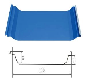 Machine portable de fabrication de panneaux de toit à <span class=keywords><strong>joint</strong></span> <span class=keywords><strong>debout</strong></span> sans soudure Machine de fabrication de rouleaux de parement en <span class=keywords><strong>acier</strong></span> à encliquetage automatique - Product Image 6