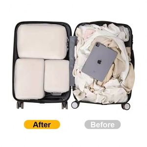 Lot de 8 sacs de rangement de voyage légers et compressibles pour bagages, vente en gros d'usine, incluant des cubes de rangement pour linge et chaussures - Product Image 3