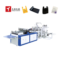 Tianyue fabriqué en Chine Shopping sac en plastique recyclé faisant la Machine automatique 1000 Pc par Min T-shirt sac en plastique faisant la Machine