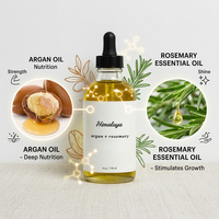 Sérum de croissance capillaire à l'huile de romarin et à la biotine - Traitement fortifiant du cuir chevelu avec parfum personnalisé unisexe pour tous les âges
