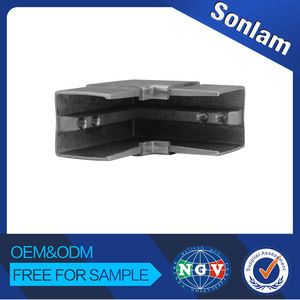 Nhà Máy Bán Buôn 90 Độ Hai Cách Thép Không Gỉ Lan Can Góc Khuỷu Tay Ống Phụ Kiện Ống Vuông Nối Doanh - Product Image 4