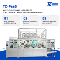 Machine d'emballage entièrement automatique à grande vitesse pour dosettes de lessive en film hydrosoluble, facile à utiliser