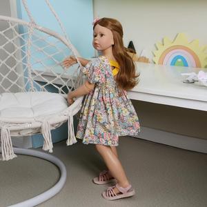 Muñeca Bebé <span class=keywords><strong>Reborn</strong></span> de Silicona Hecha a Mano Original de 98 cm, Muñeca Princesa para Niñas Pequeñas de 3-4 Años, Muñeca <span class=keywords><strong>Reborn</strong></span> de Silicona con Vestido de Bebé Real - Product Image 6