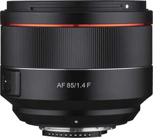 Objectif téléobjectif autofocus Samyang 85 mm F1.4 pour appareil photo plein format, ouverture rapide F/1.4, alliage d'aluminium, double moteur LSM hybride - Product Image 1
