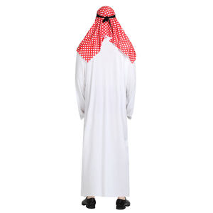 Costume Cosplay dell'abito bianco arabo di Halloween Set Costume del principe arabo con fascia per gli uomini - Product Image 2