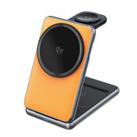 Pengisi Daya Nirkabel Cepat Magnetik 3-in-1 Lipat 25W Bersertifikasi Qi2.2 Terbaru 2026, Cangkang Logam Halus, Kompatibel dengan iPhone