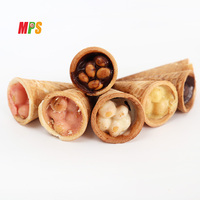 Kerucut Durian Renyah Grosir, Wafel Mini Renyah, Biskuit Manis Bentuk Es Krim, Cone Cokelat Ukuran Kecil
