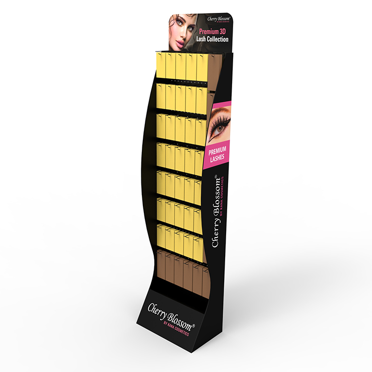 Custom logo Theme Beauty Brand Show Wooden Retail showcase Shelf Shampoo Display Stand — view 6