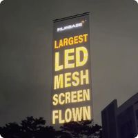 2025 nouvelle technologie affichage de Drone volant de signalisation numérique extérieure avec rideau de tapis magique illuminé par LED pour les événements