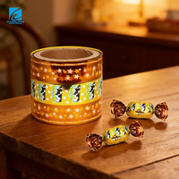 Rollo de película flexible brillante de calidad alimentaria con impresión personalizada para envolver chocolate, piruletas y caramelos duros con alta retención de torsión