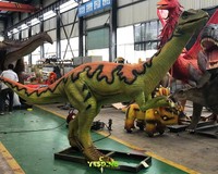 Modèle de dinosaure réaliste, ornithomimus animatronique, dinosaures électroniques télécommandés à vendre