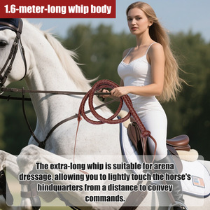 Fouet en cuir marron extra long de 2,9 m, idéal pour la scène, l'équitation, les jeux de rôle pour adultes, les fêtes costumées et les accessoires <span class=keywords><strong>BDSM</strong></span> – Vente chaude - Product Image 5