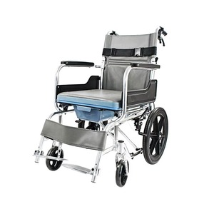 New Style Cheap Aluminum Alloy Frame Disabled and Elderly Person <b>Bathing</b> and Toilet Wheelchair with CE - Product Image 1