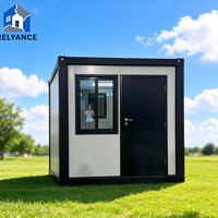 Maison conteneur pliable moderne, conception rectangulaire en kit, installation facile pour villa, magasin, extérieur
