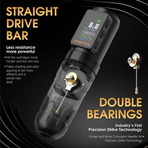 Ambition Soldier Max 2400mAh Système de double roulement à entraînement direct Machine à tatouer professionnelle sans fil Stylo pour artistes Body Art - Product Image 3