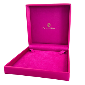 Caja de joyería de lujo para collar, caja de embalaje al por mayor de joyería de satén de seda de alta calidad con luces LED, joyero de terciopelo - Product Image 1