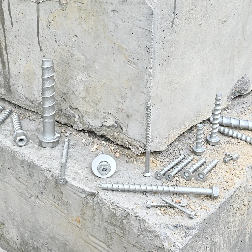 M6 M8 M10 M12 M16 baut beton sekrup berulir kepala Torx datar Hex baut sekrup beton Anchor Self Tapping