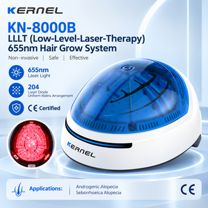 KN-8000B 655nm 저출력 레이저 모발 성장 헬멧 LLLT 탈모 치료 장치 (안드로겐성 탈모증 AGA 두피 치료용) - Product Image 1