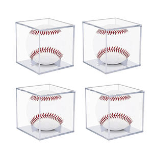 Boîte de présentation en acrylique pour balle de baseball de qualité supérieure, protégée contre les UV, de la marque Huacent, pour balle de taille officielle - Product Image 2