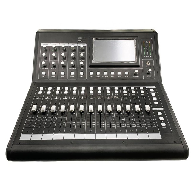 Lihui MS-200 High Performance 16-Channel Metal Digital Mixer with Powerful DSP Processor for Professional Stage Use