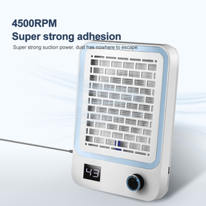 Profesional 80W silencioso fuerte colector de polvo de uñas Motor sin escobillas cuadrado plástico 80W silencioso fuerte Stofcollector Voor Pantser - Product Image 2