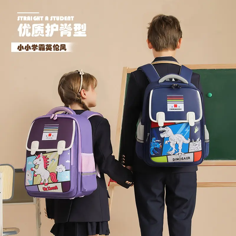 High Quality School Bag Kids Backpack Boy Dinosaur School Backpack For Primary Student Girl Boy