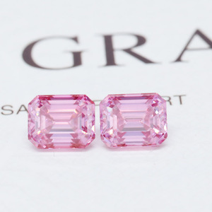 Anpassung rosa Moissan ite Stones Smaragd Moissan ite 1ct 2ct 3ct Lose Diamanten - Product Image 1
