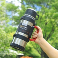 316 gros acier inoxydable grande capacité extérieur Thermos bouteille d'eau flacon d'eau
