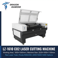 Machine de découpe et de gravure laser CO2 1610, 100W, 130W, 150W, tube laser Reci, grand format 1600x1000mm, découpe CNC du bois, de l'acrylique et du tissu