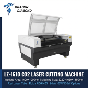 Machine de découpe laser CO2 Dragon Diamond LZ-1610 grande surface 1600*1000mm pour gravure non-métallique sur acrylique, bois, cuir, contreplaqué - Product Image 1