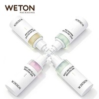 Botol Pompa Kosmetik Plastik Putih AS untuk Kemasan Lotion, Primer, Tabir Surya, dan Foundation