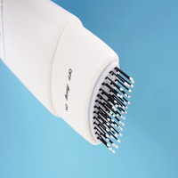 Tube cosmétique PE plat de 120 ml, imprimé sérigraphié, avec applicateur brosse pour teinture capillaire et soin du cuir chevelu, emballage pour produits capillaires