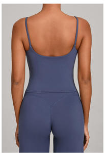 Haut de sport Yoke pour femme, tenue de yoga à séchage rapide, coupe ajustée, pour la course, la gym et le fitness, soutien-gorge de sport pour femme - Product Image 2