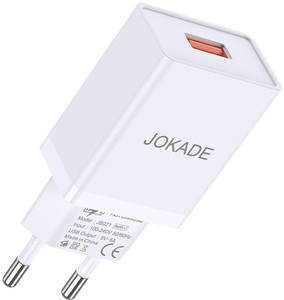 Chargeur USB Jokade 5V 3A Blanc Adaptateur de charge rapide pour appareils mobiles - Product Image 1