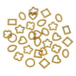 Anillos Conectores con Forma de Cuentas |   Eslabones Geométricos Cerrados de Acero Inoxidable Chapado en Oro PVD de 18K para la Fabricación de Joyería DIY - Product Image 5