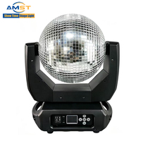 Nouvelle Arrivée - Projecteur Rotatif à Effet Lumineux DMX512 100W avec Boule Miroir en Verre pour Scène, Discothèque, Mariage et Fête