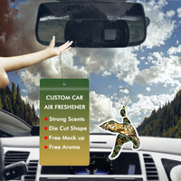 Désodorisant de voiture en papier suspendu, design personnalisé, motif canards en vol camouflage, tendance, longue durée, parfum portable