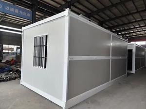 20ft có thể gập lại container văn phòng Bảng điều khiển bánh sandwich prefab gấp di động nhà ký túc xá trại dầu Lĩnh Vực Nhà container - Product Image 4