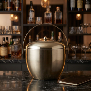 Casserole moderne de luxe en acier inoxydable avec couvercle, design rond en métal poli, poignée durable - Product Image 6