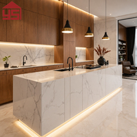 Meubles de cuisine modulaires en panneaux de particules italiens, faciles à nettoyer, pour villa, armoires basses de 18 à 23,9 pouces, système intégré pour villa