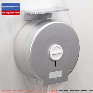 Dispensador de Papel Higiénico Autoadhesivo para Baño Comercial, sin Taladro, para Rollo Grande, Montado en la Pared - Product Image 1