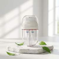 Bouteille PET à double compartiment de 40 ml, mini-récipient portable avec couleur personnalisée et marquage à chaud pour crème solaire d'extérieur